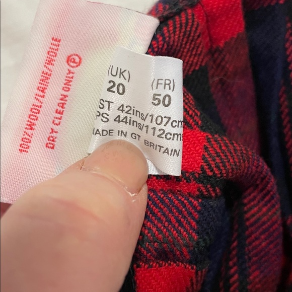 Mosbrook | Pure New Wool | Plaid |Tartan |Pleated | Wrap | Kilt | Skirt| Size 18 - Picture 12 of 16